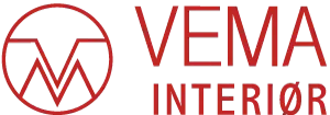 vema interiør rød logo